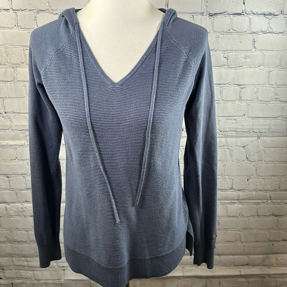 🧥 Blue Calia Hooded Sweater - Size Small
